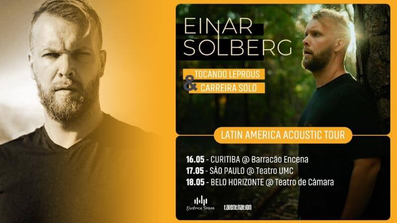 Einar Solberg promete noite inesquecível em show solo em Curitiba