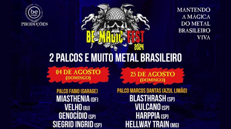 Festival Be Magic Fest 2024 une gerações do metal brasileiro no Experience Music