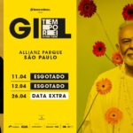 Gilberto Gil anuncia show extra em São Paulo após esgotar ingressos para as duas primeiras apresentações da turnê ‘Tempo Rei’