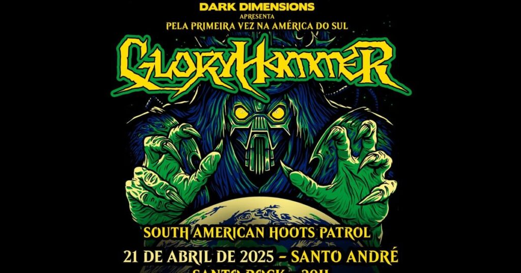Gloryhammer anuncia turnê pela América do Sul com show em São Paulo no feriado de abril