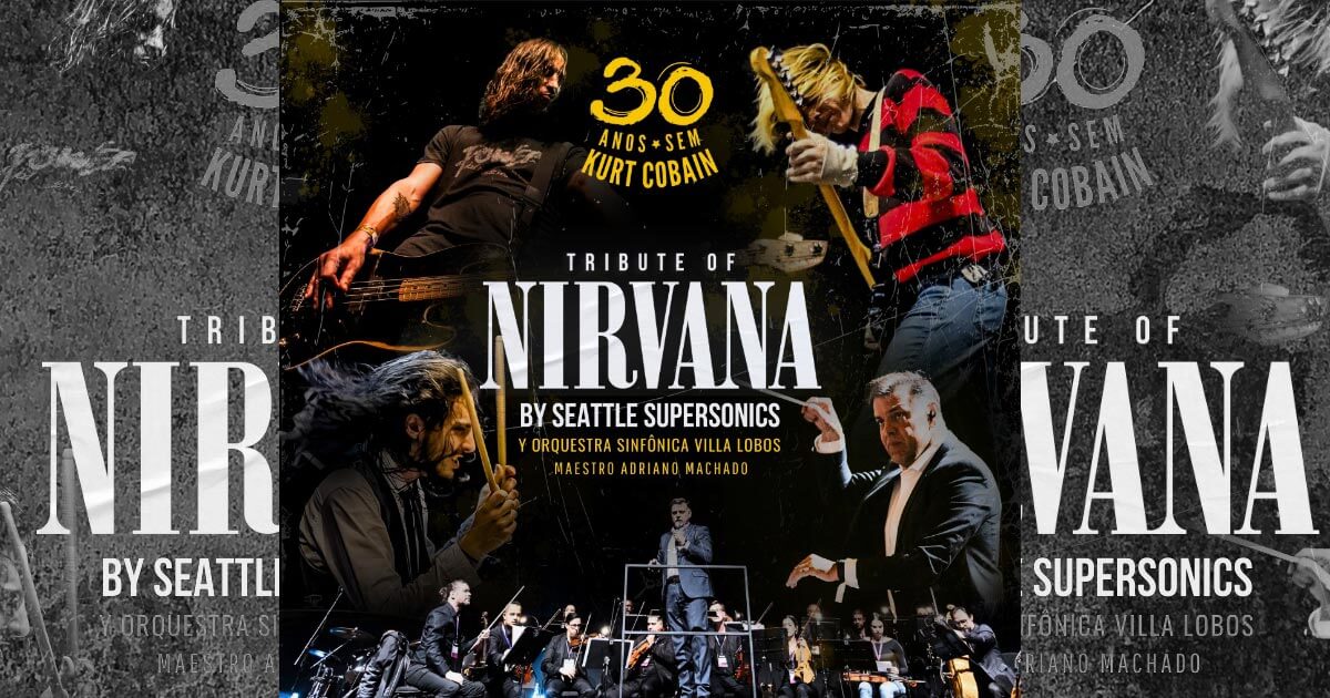 A fusão entre a banda Seattle Supersonics e a Orquestra Sinfônica Villa Lobos promete transformar clássicos do grunge em uma experiência sinfônica inesquecível Em outubro de 2024, o Brasil receberá uma turnê que promete emocionar os fãs de Nirvana com uma homenagem única ao legado de Kurt Cobain. A banda Seattle Supersonics, reconhecida internacionalmente como o maior tributo ao Nirvana, unirá forças com a Orquestra Sinfônica Villa Lobos, sob a regência do maestro Adriano Machado, para uma série de shows que vai reimaginar os maiores clássicos do grunge em versões orquestradas. A turnê, batizada de “Tribute of Nirvana”, é uma das maiores homenagens já realizadas à banda liderada por Cobain e passará por diversas cidades brasileiras, incluindo São Paulo, Porto Alegre, Rio de Janeiro, Brasília, Curitiba e outras. A promessa é de uma experiência que vai muito além do comum, misturando a visceralidade do rock com a grandiosidade e sofisticação da música clássica. Um espetáculo inédito no Brasil A turnê será uma celebração aos 30 anos da morte de Kurt Cobain, vocalista e líder do Nirvana, que deixou um legado imortal no cenário musical. Para os fãs brasileiros, essa será uma oportunidade única de reviver os sucessos da banda, como Smells Like Teen Spirit, Come As You Are, Lithium e In Bloom, em uma nova roupagem sinfônica, transformando a energia bruta do grunge em um espetáculo épico e arrebatador. “A ideia é manter a essência do Nirvana, mas elevar sua música a um novo nível com os arranjos orquestrais. Vamos explorar novas camadas emocionais dessas canções que marcaram uma geração”, afirma Adriano Machado, maestro da Orquestra Sinfônica Villa Lobos, que assina os arranjos especiais para a turnê. A Orquestra Sinfônica Villa Lobos, sob o comando de Machado, já se destacou em diversos projetos que unem o clássico ao popular, como os cine-concertos Harry Potter e La La Land, além de colaborações com artistas renomados como Sarah Brightman e John Legend. Agora, o maestro se aventura a traduzir a intensidade do Nirvana para o universo sinfônico, algo que promete emocionar até os fãs mais exigentes. Uma conexão histórica com o público brasileiro O Nirvana sempre teve uma conexão especial com o Brasil. Em 1993, a banda fez sua única apresentação no país, no Hollywood Rock Festival, no Rio de Janeiro. Na época, Kurt Cobain elogiou a energia do público brasileiro, afirmando que “foi como estar em casa”. Agora, 30 anos depois, essa troca será ainda mais intensa e emocional, com o reencontro dos fãs brasileiros com as músicas que marcaram uma geração. O Seattle Supersonics, por sua vez, já passou por países como Uruguai, Chile e Paraguai, além de sua terra natal, Argentina, onde se consolidou como o principal tributo ao Nirvana da América Latina. Formada em 2010, a banda busca não apenas recriar as músicas da banda de Seattle, mas também recriar a atmosfera dos shows originais, com uma performance fiel, figurinos e cenários que remetem aos anos 90. Para Ezequiel Dias, vocalista do Seattle Supersonics, a combinação com a orquestra é um sonho realizado. “A música do Nirvana já é poderosa por si só, mas com uma orquestra sinfônica ao vivo, essa força atinge outro patamar. Será uma experiência inesquecível tanto para nós quanto para o público”, comenta o músico. A emoção de reviver o grunge com um toque sinfônico A turnê “Tribute of Nirvana” trará ao público uma imersão musical nunca antes vista no Brasil, onde os arranjos orquestrais darão um novo fôlego às canções do Nirvana. O clássico Smells Like Teen Spirit, por exemplo, será transformado com o poder das cordas e metais da Orquestra Sinfônica Villa Lobos, prometendo um espetáculo de tirar o fôlego. Além dos grandes sucessos, o repertório da turnê também incluirá lados B e faixas menos conhecidas pelos fãs casuais, mas igualmente marcantes para quem acompanha a trajetória da banda. Para os fãs mais dedicados, será uma oportunidade rara de ouvir essas canções com arranjos grandiosos e emocionantes. Pouco antes de sua morte, Kurt Cobain expressava o desejo de explorar novos horizontes musicais, afirmando que queria criar algo "maior que o rock". Agora, três décadas após sua partida, essa ideia se concretiza com a turnê que leva o grunge ao encontro da música erudita. O maestro Adriano Machado faz questão de ressaltar que esse projeto é uma celebração ao legado de Cobain e à contribuição do Nirvana para a história do rock. Serviço: turnê “Tribute of Nirvana” no Brasil A turnê “Tribute of Nirvana” passará por diversas cidades brasileiras, e os ingressos já estão disponíveis para compra. Confira as datas confirmadas: 17/10 – Ribeirão Preto, Hard Rock Café 18/10 – Porto Alegre, Araújo Vianna 19/10 – São Paulo, Terra SP 20/10 – Santo André, Santo Rock 24/10 – Florianópolis, John Bull 25/10 – Curitiba, Tork N Hall 26/10 – Brasília, Toinha 27/10 – Rio de Janeiro, Vivo Rio 01/11 – Belo Horizonte, Mister Rock BH 03/11 – Salvador, Concha Acústica Para mais informações sobre ingressos e outras cidades da turnê, acesse o link: Tributo ao Nirvana.